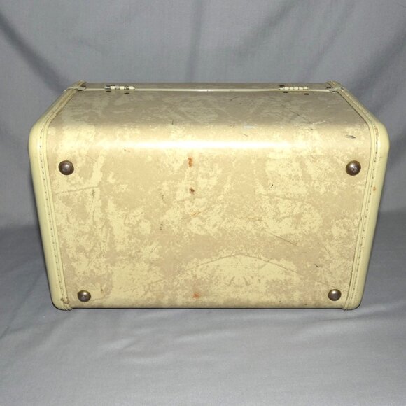 Vintage Samsonite Tan Marble Hard Side Train Case Style 4512 - Picture 6 of 11
